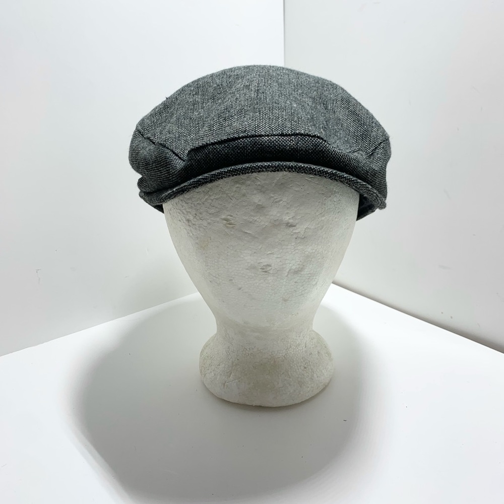Country Gentleman Men Polyester British Ivy Cap Grey/Black Size MD Hat